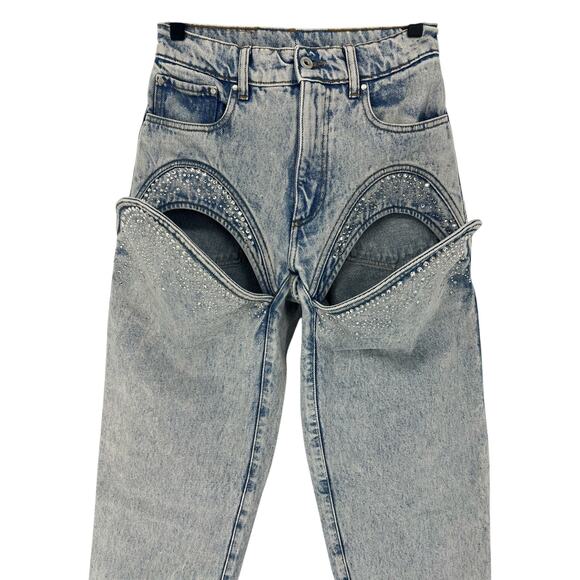 Y/PROJECT Cutout Rhinestone Skinny - Picture 3 of 16